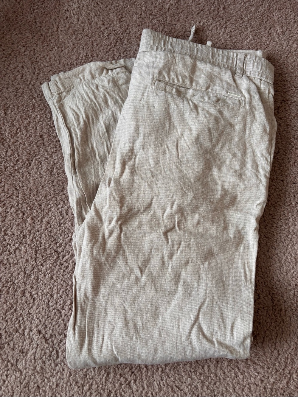 Men's Light Tan Drawstring Chinos